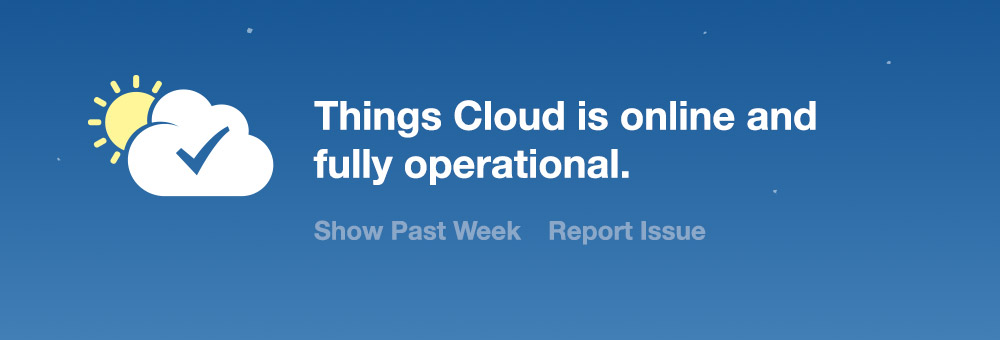 Things Cloud Status