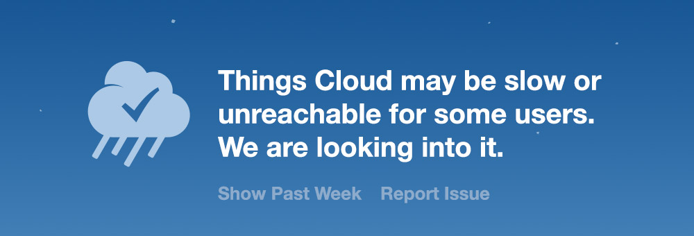 Things Cloud Status