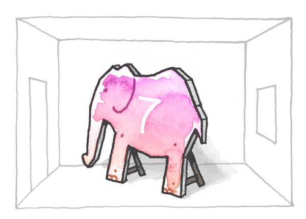 An elephant in a room.