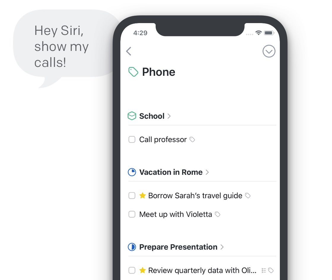 Search Things for a all to-dos with the same tag