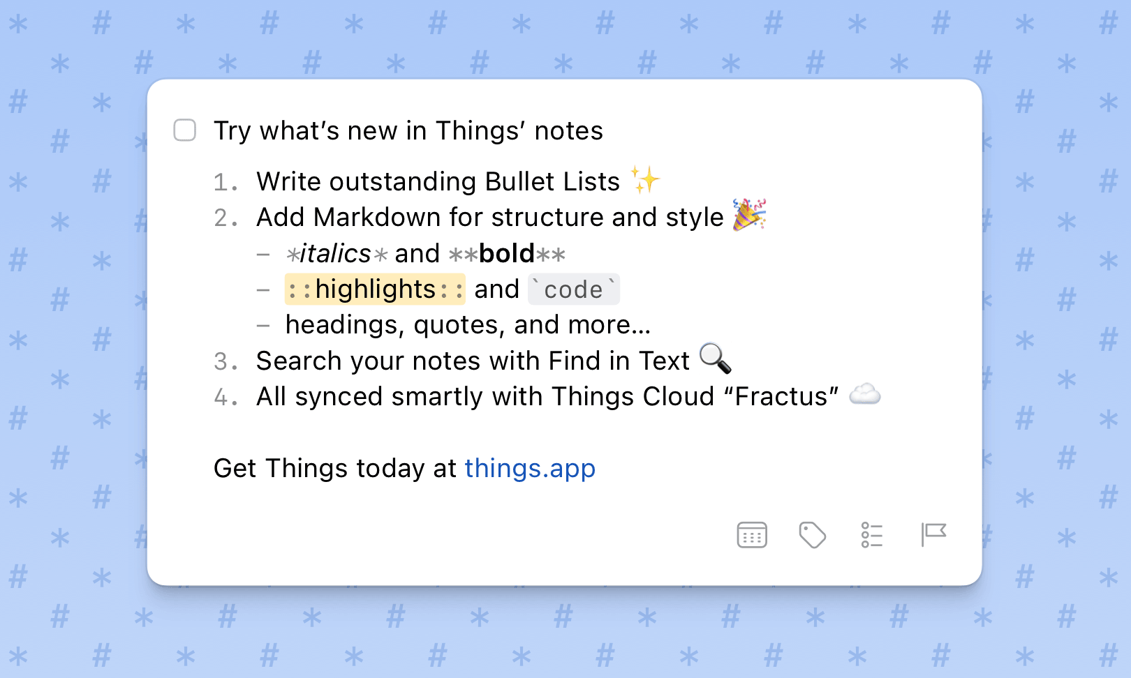 Things - What's New