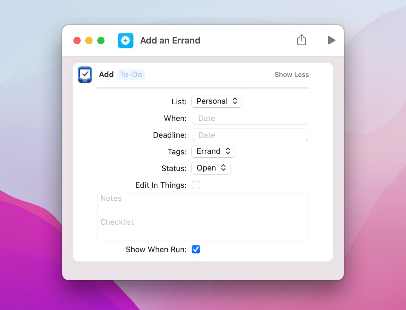 shortcuts on a mac for adding a bullet