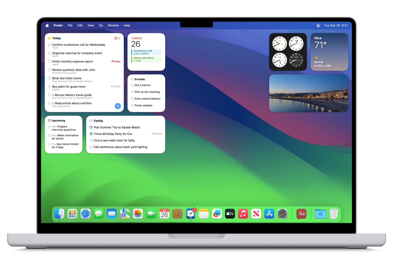 Устанавливать ли ios 17.3. Обои на двойной экран. Макос сонома. Рабочий стол IOS. Macos Sonoma с виджетами на рабочем столе.