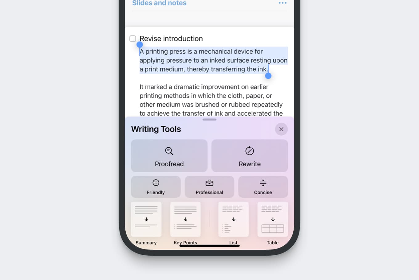 How to invoke Writing Tools on Mac and iOS